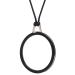 TERAISE Reading Glasses Pendant Necklace Readers Lightweight Portable Anti-loss Reading Glasses with Exquisite Case for Women Black 2.5 x
