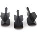 CUESOUL ROST Integrated Dart Shaft and Flights - Set of 3 Black, Medium Slim Shape - Buy Online on GoSupps.com