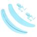 Kumprohu Silicone Eyelash Separator Tool - Lift and Extend Eyelash Reusable Silicone Separator Tool Beginner-Friendly Eyelash Grafting Speeder for Traveling Gathering Dating Blue