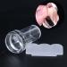 DIY Nail Design Set | French Tips Transparent Nail Stamper & Scraper | Silicone Jelly Nail Art Tools - Buy Online on GoSupps.com