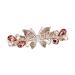 Lichengtai vintage hair clips women hair clips Elegant butterfly crystal rhinesty hair jewelry wedding headdress for thick thin hair fashionable hair styling accessories for women girls yellow