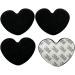 Ball-of-Foot Heart Cushions (Black) - Ultimate Comfort for International Shipping | Shop Now - Buy Online on GoSupps.com