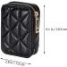 VALICLUD Black Lipstick Case | Genuine Leather Mini Cosmetic Jewelry Box with Mirror | Perfect Gift for Women - Shop Now - Buy Online on GoSupps.com