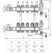 Buy Nordic Tec Heating Circuit Distributor with Ball Valves Flow Meter & Thermometer - 9 Heating Circuits - International Shipping Available - Buy Online on GoSupps.com