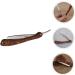 Frcolor 3-in-1 Folding Knife Razor Holder - Stainless Steel & Wood Hairdresser Blade for Men - Safe Compact Design for Hairdressing - Buy Online on GoSupps.com