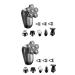 FOMIYES 2 Sets Electric Shaver Man Body Abs Hair Clip