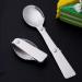 shlutesoy Stainless Steel Folding Spoon Cutlery Creative Gifts Outdoor Portable Three-fold Spoon Travel Folding Spoon Silver - Buy Online on GoSupps.com
