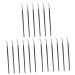 DOITOOL 18 Pcs Eye Liner Brush Bent Liner Brush Angled Bent Eyeliner Brush Long Handle Eyeliner Brush Bend 18.1X0.5cmx3pcs As Shownx3pcs