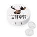 Moose Meese Round Case For Contact Lens Kit Storage Box with Mirror Printed