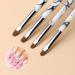 YIHUALE French Nail Brush - 2 Way Kolinsky Brush with Dotting Tool for Manicure Cuticle Clean Up - White and Black - Buy Online on GoSupps.com