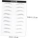 BIUDECO 2 Pairs Natural Brow Stickers Eyebrowsb Eyebrow Makeup Tools Eyebrow Stickers Patch Disposable Miss 21x15cm Black 003 - Buy Online on GoSupps.com