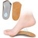 Buy NOLITOY 2 Pairs Thin Arch Support Shoe Inserts - 3/4 Plantar Insoles for Foot Pain Relief - Orthotic Leather Insoles for Comfort - Buy Online on GoSupps.com