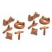 Beaupretty 10 STK massage device sandal wood facial tool paddle point triangular pillow triangle foot massage device Neck massage device Massage device made of sandalwood face-neck massage device spa