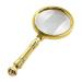 HD Handheld Magnifying Glass 10 Times Old Reading Reading Gift Magnifying Glass Portable Magnifying Mirror Handle Detachable Made in China