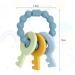 Vicloon Baby Teething Toy - BPA-Free Silicone Teether for Boys and Girls | Chew Soothing Infant Teething Ring - Shower Gift (Blue) - Buy Online on GoSupps.com