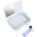 Ververt Touch Denture Box with Mirror - Durable Storage Case for False Teeth 4.7 x 3.5 Inches White & Clear - Ideal Denture Storage Solution - Buy Online on GoSupps.com