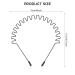 Molain Metal Hair Straps 2 PCS Black Corrugated Feather Headband | Non-Slip Elastic Clips for Sports & Outdoors - Buy Online on GoSupps.com