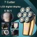 5-in-1 Electric Razor for Men - Rechargeable Bald Head Shaver & Trimmer with 7 Floating Heads - Beard Nose Ear Hair Clipper & Facial Brush - Buy Online on GoSupps.com