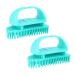 Bcoath 2 pieces silicone shampoo brush head massage brush for adult hair washing comb hair scalp silicone head massage head wash massage hairbrush 10.5x7x5.5cm blue
