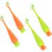 Minkissy 16 STK Carrot Toothbrush for Toddlers - Travel & Daily Oral Care Massage Brush - Buy Online on GoSupps.com