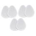 FRCOLOR 3 Pairs Felt Metatarsal Feet Pads Adhesive Forefoot Foot Cushion Forefoot Support Heel Pads Sticky Forefoot Pad Half Inner Sole Shoe Pads Thicken Cashmere Wool Women's White Gel White 7x6cm