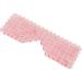 Handcrafted Rose Quartz Eye Mask with Cooling Jade - Reduce Puffiness & Dark Circles | Facial Massage | Crystal Pink - Buy Online on GoSupps.com
