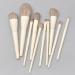 DFHBFG 10-Piece Wooden Handle Makeup Brush Set - Large Powder Eye Shadow Blush & High Gloss Brushes for Flawless Application | International Shipping Available - Buy Online on GoSupps.com