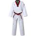 MOOTO Korea Taekwondo MTX S2 Basic Uniform Poom Neck Dobok Martial Arts Jujitsu Gym School Academy Poomse Training Uniforms 140 (Height : 140149cm)(4.594.89ft)