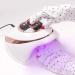 Moisturizing Gloves UPF 50+ Manicure Gloves Anti Uv Shield Gloves for Gel Nail Lamp Nail Art Fingerless Glove for Manicure Dryer Long 11.5X40 Cm - Buy Online on GoSupps.com