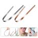 2Pcs Stainless Steel Tongue Scrapers - Oral Hygiene Tools Set (Silver+Rose Gold) - Buy Online on GoSupps.com