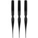 Teasing Hair Brush Portable Styling Comb Ergonomic Rat Tail Handle Home Travel (Black) - Buy Online on GoSupps.com