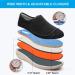 Women's Wide Width Shoes - Adjustable Closure & Lightweight | Ideal for Diabetic Edema Plantar Fasciitis Bunions Arthritis | SK2 8 Wide Dk-Black - Buy Online on GoSupps.com