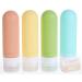 Quatish Travel Bottles for Toiletries 4 Pack Leak Proof Travel Size Containers BPA Free Silicone Travel Shampoo and Conditioner Bottles Tsa Approved 3 oz Travel Size Bottles for Cosmetic Lotion Multi-Color 4 pack