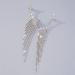Shop Boho Silver Long Tassel Crystal Earrings - Statement Dangle for Women & Girls | Perfect for Weddings & Parties - Buy Online on GoSupps.com