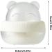 Makeup Sponge Travel Case Beauty Egg Storage Case Bear Shape - Beauty Sponge Storage Case Cute Make Up Sponges Case Travel Makeup Sponge Organize for Women White - Buy Online on GoSupps.com