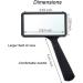Rectangle 5X Handheld Magnifier for Reading Books Map Hobbies Learning Fault Finding Better Life - Buy Online on GoSupps.com