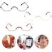 Retro Half Moon Reading Glasses for Men & Women | Lightweight Metal Half Frame Reader | Anti Eyestrain | Black 1.5x - Buy Online on GoSupps.com