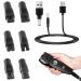 Riisoyu 5V USB mesh cable cable razor charger 7 plugs multifunction USB adapter set 5.5mm razor charger power cable for all types of electrical hair cutting razor care devices