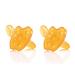 HEVEA pacifier // 0-3 months // Natural rubber // Star & Moon // Set of 2 // Orthodontic shape
