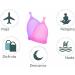 Premium Pink Silicone Menstrual Cup - Reusable Soft & Eco-Friendly | Worldwide Shipping - Buy Online on GoSupps.com