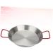 Alipis 2pcs Non-Stick Paella Pan Baking Dish with Lid Stainless Steel Skillet Frying Pan with Egg Pasta Kitchen Gadget Chinese Wok Pan Steel Cook Pan Mini Wok Fried Chicken Plate Outdoor 20*16CMx2pcs Silverx2pcs - Buy Online on GoSupps.com