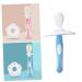 Silicone toothbrush deciduous teeth training brush teeth infants silicone toothbrushes children toothbrushes toothbrush set newborn soft fur 1 piece (1 Pack) blue