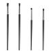 4 Pieces Eyeshadow Brush Eye Makeup Gel Eyeliner Brushes Mini Smudge Brush for Eyeliner for Powder Gel Cream Highlighting Brush Concealer Brush Corner Highlighter Eyebrow Concealer