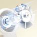 CUDDIKAJI 12V Blower Fan for BBQ Compact Easy to Carry Anywhere Apoke 3 in 1 Hair Dryer Brush Blow Dry Brush Hair Dryer Air Blower Gray - Buy Online on GoSupps.com