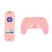 Baby Teether Toys  Educational Early Learning Silicone Teethers Chew Sensory Safe Remote Control Shape for Travel(Pink)