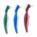 Tovinanna 3 pieces double -headed toothbrush prosthesis care toothbrush prosthesis brush prosthesis cleaner prosthesis cleaning brush false teeth double -sided toothbrush