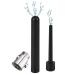 SMGKB 2-part set shower enema shower nozzle shower nozzle-set-clean stream enema enemy nozzle set with a controllable valve Analdschusche for anal intercourse for men and women (black)