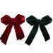 Velvet Hair Bows Alligator Clips Hair Accessories for Girls Women 2 Pack
