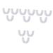 DOITOOL 12 pcs Kids Tooth Heads Automatic Food Compatible with u Head Toothbrush - Whitening Girls Grade Silicone Infant White Whole U- Soft Shaped Baby Shape Children Food- Whitex4pcs 5X3X2CMx4pcs