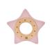 Kikkaboo Teething Ring Star - Beech Wood & Silicone Teething Aid | Pink Grasping Toy for Babies - Buy Online on GoSupps.com